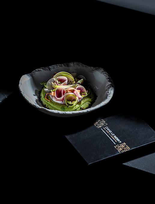 овогоднее блюдо в ресторане Dans le Noir? и подарочная коробка